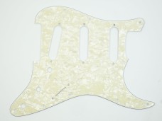 Fender Stratocaster Standard Pickguard Aged White Moto S-S-S 0992140001